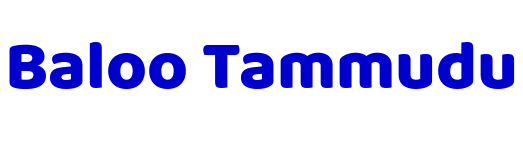Baloo Tammudu Schriftart